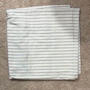 Mainstays White and Blue Striped Shower Curtain